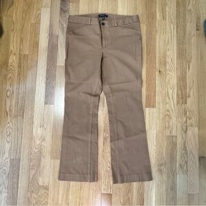 Banana Republic Tan SloanTrousers ankle length. Size10. Work. Casual Dressy.